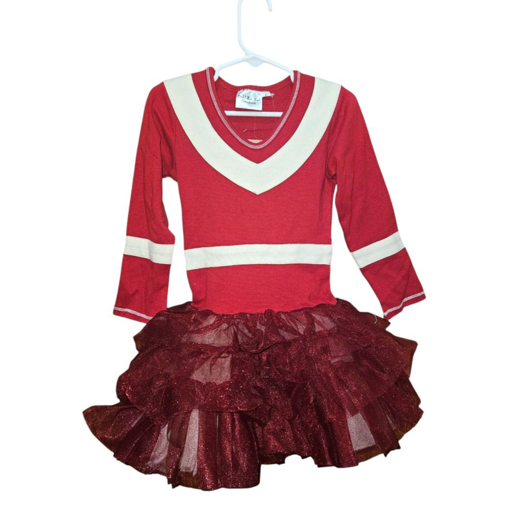 Ooh! La, La! Couture Dress Girl's 4T Red White NEW